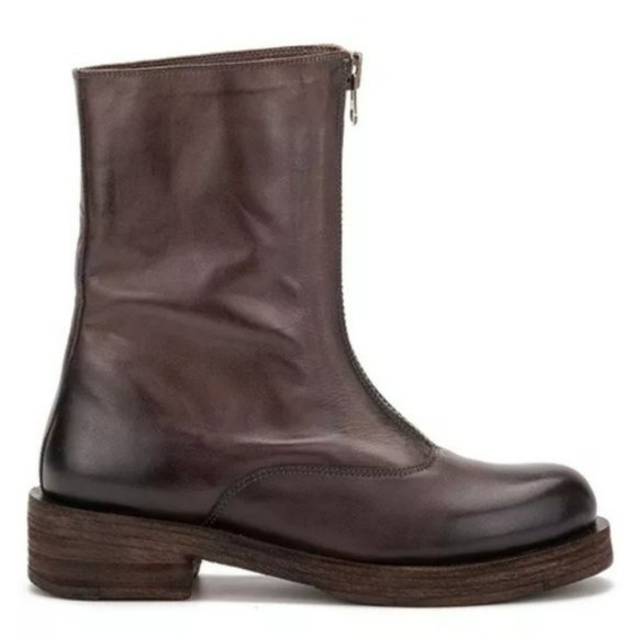 Vintage Foundry Dark Brown Dallas Narrow Boots -8 - Picture 9 of 10